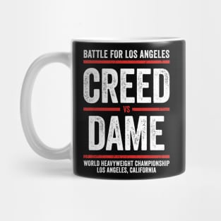 Vintage Boxing Battle Of Los Angeles White Mug